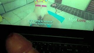 Housewife fingers herself watching trainer demolish her birthday cake with huge thrusts