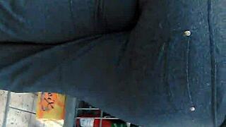 big booty pawg milf ass shaking at cub foods, hidden candid food store tease?