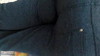 big booty pawg milf ass shaking at cub foods, hidden candid food store tease?