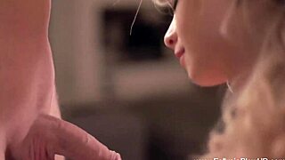 Erotic Blonde Sucks Cock In Sensual Oral Adventure