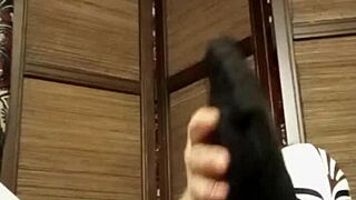 These pantyhose hugging my horny petite tits make me ache so bad