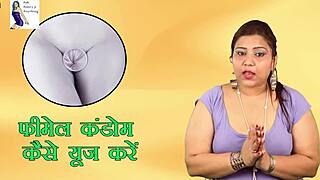 how to slide female condom in right
