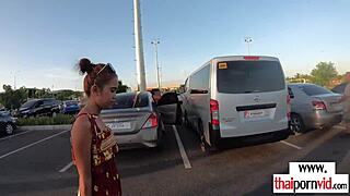 Petite Asian Teen Bends Over Skinny Frame for Big Cock Doggystyle Pounding