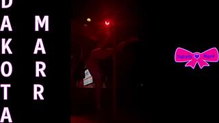 dancing at nebraska strip club? dakota marr teases hairy pussy pole stripping 🔥💃