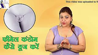 how to slide female condom in right