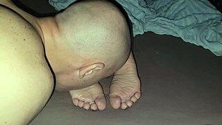 I Couldn't Resist Licking My Stepmom's Soft Soles Before Exploding Cum All Over Them