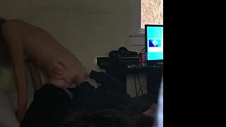 Hidden cam films cheating girlfriend riding cock tight