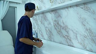 Nurse rides patient's huge cock wildly during hospital checkup