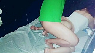 I love my asian chubby pregnant mom's big pussy in doggystyle creampie