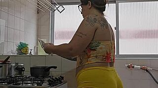 naughty wife flashes her ass in tiny shorts shoved deep in her crack on the street