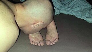 I Couldn't Resist Licking My Stepmom's Soft Soles Before Exploding Cum All Over Them