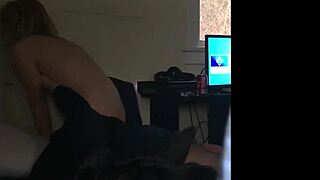 Hidden cam films cheating girlfriend riding cock tight