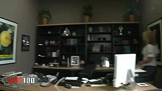 Big Cock Teases Horny Blonde Milf's Massive Ass Curves