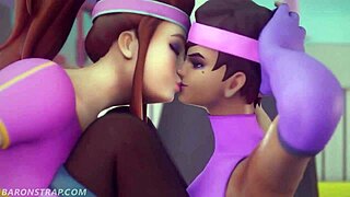 sombra tells brigitte their naughty workout includes face sitting on big tits