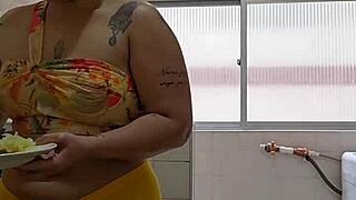 naughty wife flashes her ass in tiny shorts shoved deep in her crack on the street