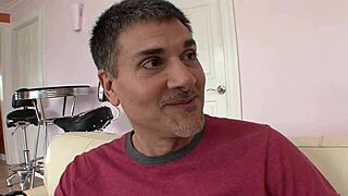 while husband watches sitter nicole malice rides his monster cock to gaping facial cumshot