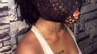 ghetto teen lill shorty bends over for rough ebony dick, pussy drips cum