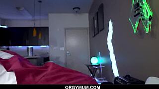 this hot cougar starts blowing her stepson hard while his stepsis watches the whole group action