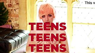 Busty Brit Teen Rides Fucking Machine To Orgasm Explosion