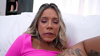 Monster cock destroys Bea's blonde anal