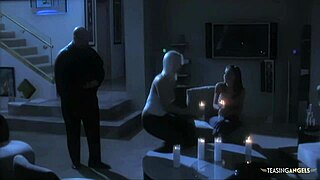 hot skinny lesbians kiss finger and lick each other's wet pussies on bed