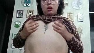 Maria's saggy tits housewife legs spread wide bent over for huge doggystyle humiliation pounding