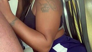 Stepmom, suck this 11-inch brown monster cock dry now!