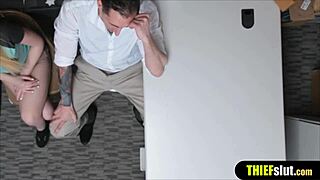 dude's gf gets bent over fucked rough by security guard 😈🍑