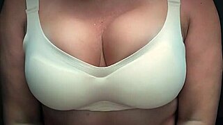 watch those huge saggy milf tits bounce while she moans loud