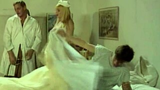 Nurse flaunts big natural tits for patient