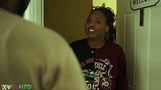 cheating wife moans riding ex's big cock doggystyle while husband away creampie finish