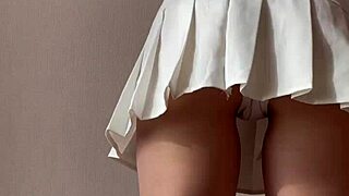 hey innocent redhead wanna see me rip this skirt off my pussy?