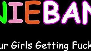 inexperienced teen 18+ bends over for hung stud's monster cock pounding