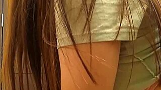 I hid a camera in my cute Spanish uni roommate's bathroom for upskirt ass tits views 📹🍑👀