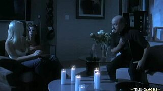 hot skinny lesbians kiss finger and lick each other's wet pussies on bed