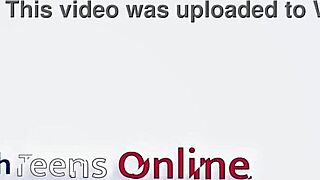 Blonde student in lingerie deepthroats cum for neighbor