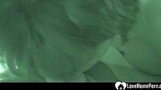 Night cam catches tattooed small tits lesbians fingering shaved pussies licking orgasms groping muff diving