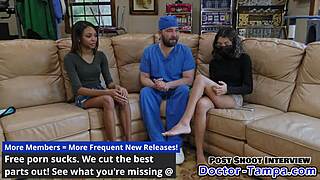 doctor tampa humiliates ebony cheerleader solana spreading her pussy with speculum in hospital