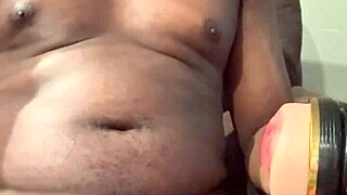 wait, your pocket pussy gripping my big cock that hard during this horny solo handjob?