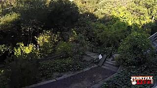 Outdoors sunbathing penny pax big tits pussy licked by milf.