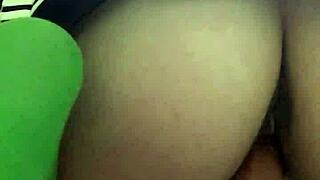 russian brunette 18+ teases her small tits and wet pussy with dildo reverse cowgirl close-up blowjob fantasy