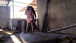 damn my stepdaughter just gave up her tight ass on the terrace