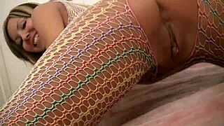 😘 kate's such a cute blonde in net dress masturbating her wet pussy with toys solo! 💦