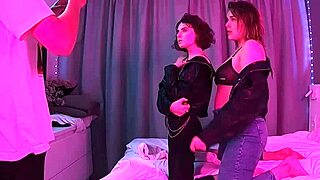 two girls pick panties in the fitting room