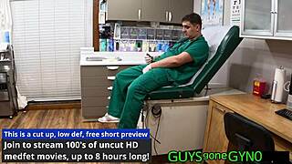 So the male nurse sneaks backstage into the exam room on guysgonegynocom to stroke off on the table mid-break