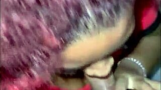 he bends her over, pounds HUGE ASS then blasts cum in mouth