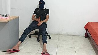 Stepsis Gets Me So Horny Watching Her, Now I'm Jerking My Cock Hard!