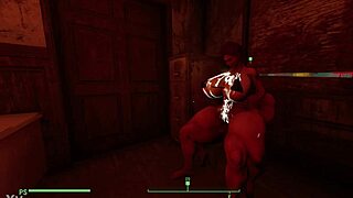 Redhead Euro Big Tits Big Ass Riding Cock Wildly