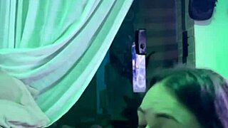 hot sister-in-law covered in cum homemade anal creampie ride