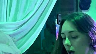 hot sister-in-law covered in cum homemade anal creampie ride